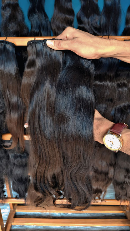 𝗥𝗮𝘄 𝗜𝗻𝗱𝗶𝗮𝗻 𝗡𝗮𝘁𝘂𝗿𝗮𝗹 𝗦𝘁𝗿𝗮𝗶𝗴𝗵𝘁 𝗪𝗲𝗳𝘁 𝗛𝗮𝗶𝗿