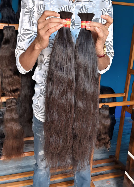 𝗥𝗮𝘄 𝗜𝗻𝗱𝗶𝗮𝗻 𝗡𝗮𝘁𝘂𝗿𝗮𝗹 𝗪𝗮𝘃𝘆 𝗕𝘂𝗹𝗸 𝗛𝗮𝗶𝗿