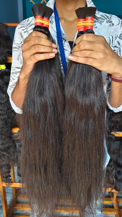 𝗥𝗮𝘄 𝗜𝗻𝗱𝗶𝗮𝗻 𝗡𝗮𝘁𝘂𝗿𝗮𝗹 𝗪𝗮𝘃𝘆 𝗕𝘂𝗹𝗸 𝗛𝗮𝗶𝗿