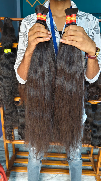 𝗥𝗮𝘄 𝗜𝗻𝗱𝗶𝗮𝗻 𝗡𝗮𝘁𝘂𝗿𝗮𝗹 𝗪𝗮𝘃𝘆 𝗕𝘂𝗹𝗸 𝗛𝗮𝗶𝗿