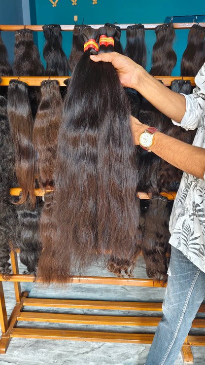 𝗥𝗮𝘄 𝗜𝗻𝗱𝗶𝗮𝗻 𝗡𝗮𝘁𝘂𝗿𝗮𝗹 𝗪𝗮𝘃𝘆 𝗕𝘂𝗹𝗸 𝗛𝗮𝗶𝗿