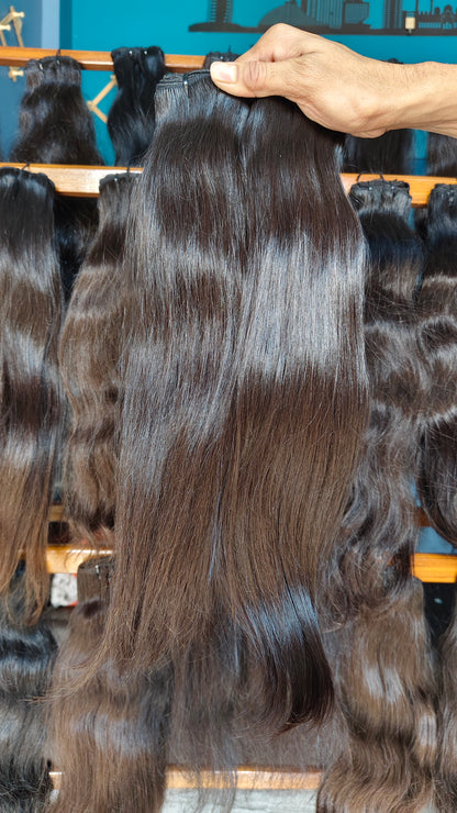 𝗥𝗮𝘄 𝗜𝗻𝗱𝗶𝗮𝗻 𝗡𝗮𝘁𝘂𝗿𝗮𝗹 𝗦𝘁𝗿𝗮𝗶𝗴𝗵𝘁 𝗪𝗲𝗳𝘁 𝗛𝗮𝗶𝗿