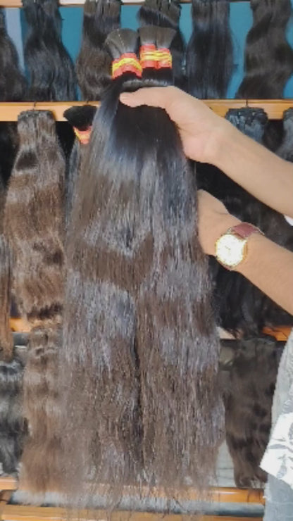 𝗥𝗮𝘄 𝗜𝗻𝗱𝗶𝗮𝗻 𝗡𝗮𝘁𝘂𝗿𝗮𝗹 𝗪𝗮𝘃𝘆 𝗕𝘂𝗹𝗸 𝗛𝗮𝗶𝗿